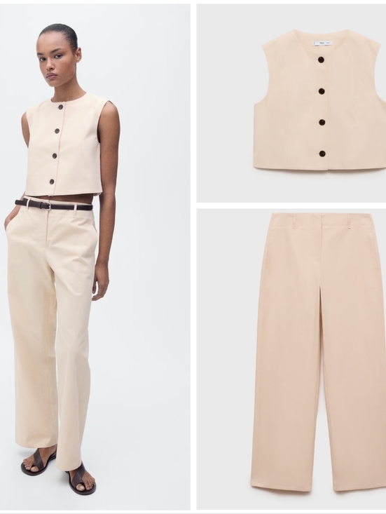 Mango Pants - MANGO Vest/pants Set